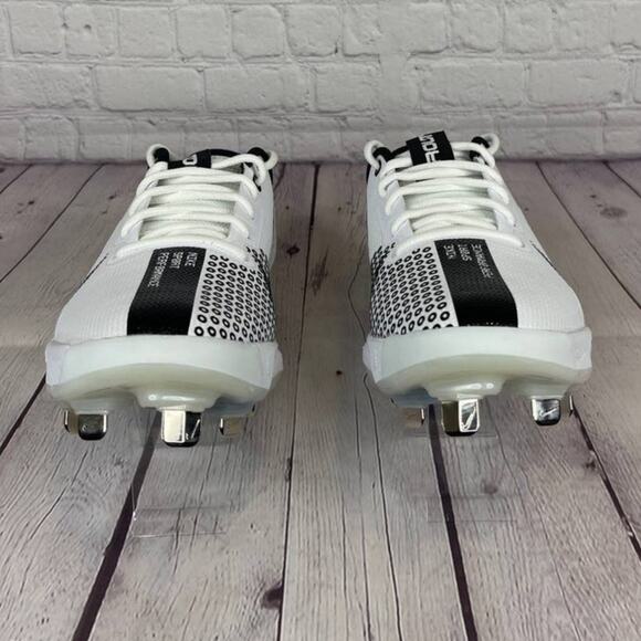 Nike Force Zoom Trout 7 Pro Metal White Baseball Cleats Mens Sz 7 (CQ7224-101) - Picture 5 of 11